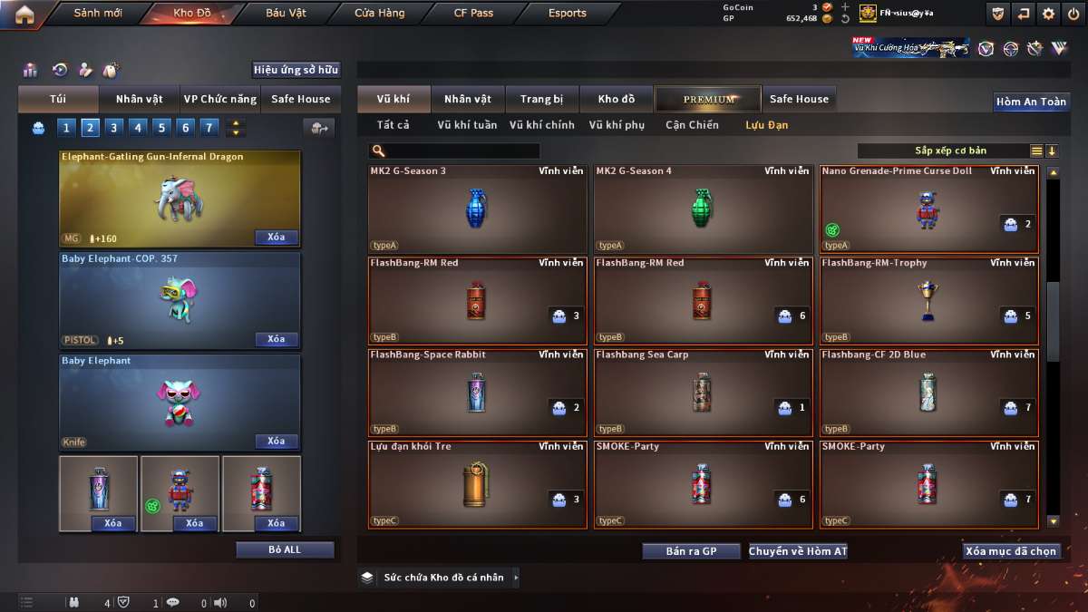 shop acc cf uy tin gia re